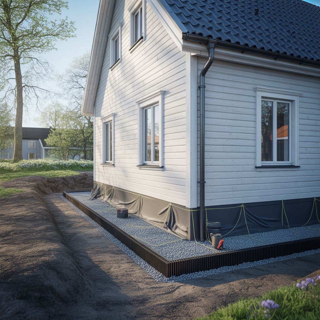 11.Hur installerar du ett effektivt draneringssystem runt huset